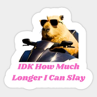 Idk How Much Longer I Can Slay Sticker